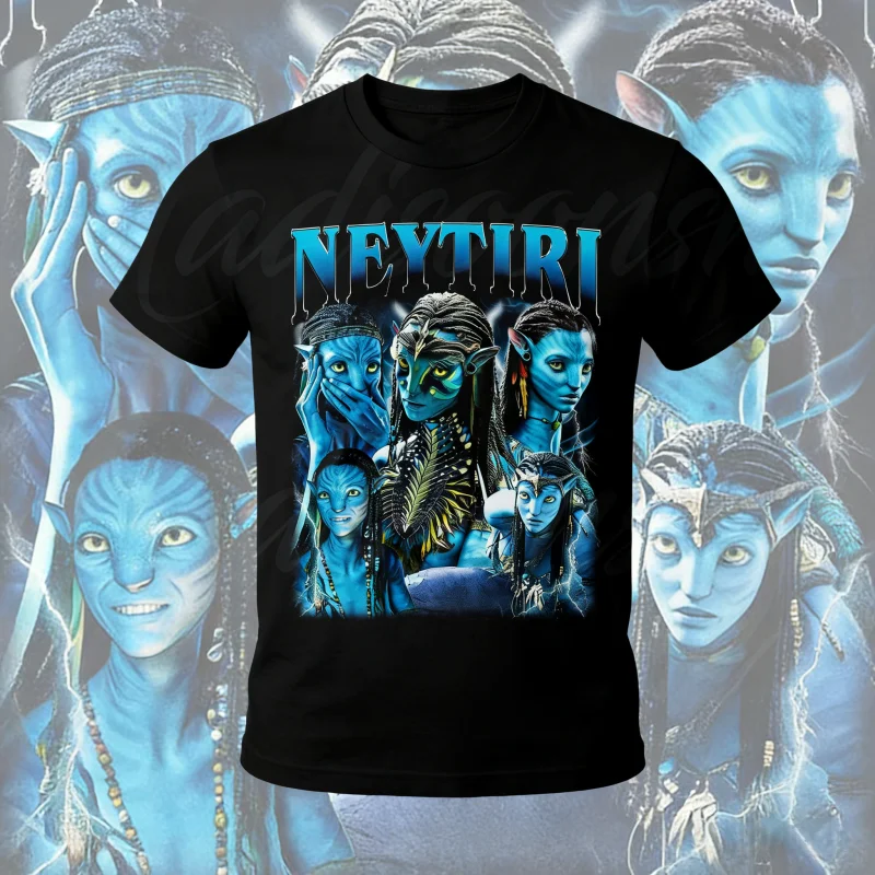 

2025 Neytiri Avatar T-Shirt: Vintage Soft Cotton Colors Tee Unisex Retro Pandora 100% Pure Cotton Printed Breathable T-shirt
