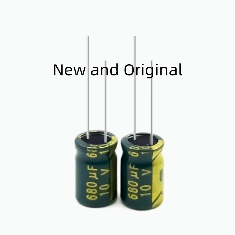 

High frequency,low resistance,long life,high temperature resistance,high-quality plug-in electrolytic capacitor 680UF 10V 8X12