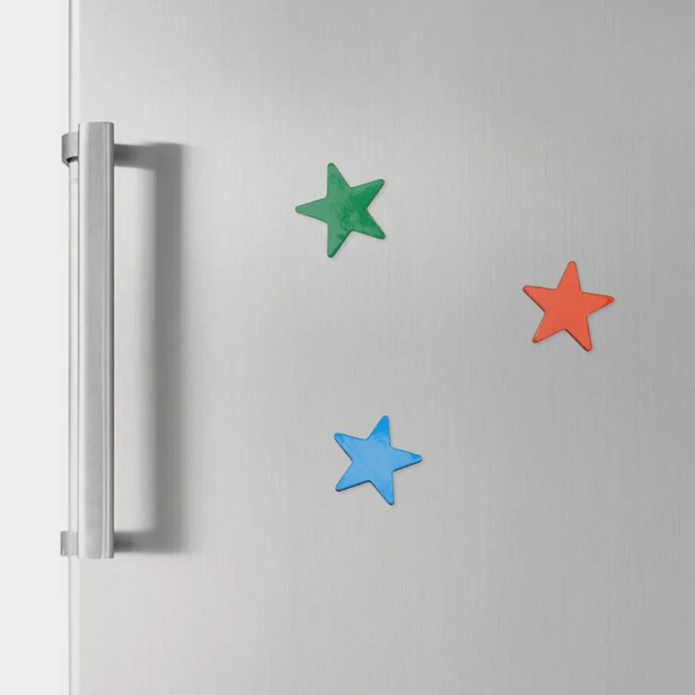 

35Pcs Refrigerator Magnets Star Shape Eva Magnetic Backing Fridge Locker Whiteboard Magnets Decor Plastic Kitchen Office
