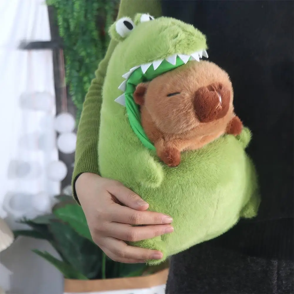 

Cartoon Crocodile Capybara Plush Toy Simulation Fluffy Capibara Anime Stuffed Doll Soft 30/40cm Capybara Green Crocodile Doll
