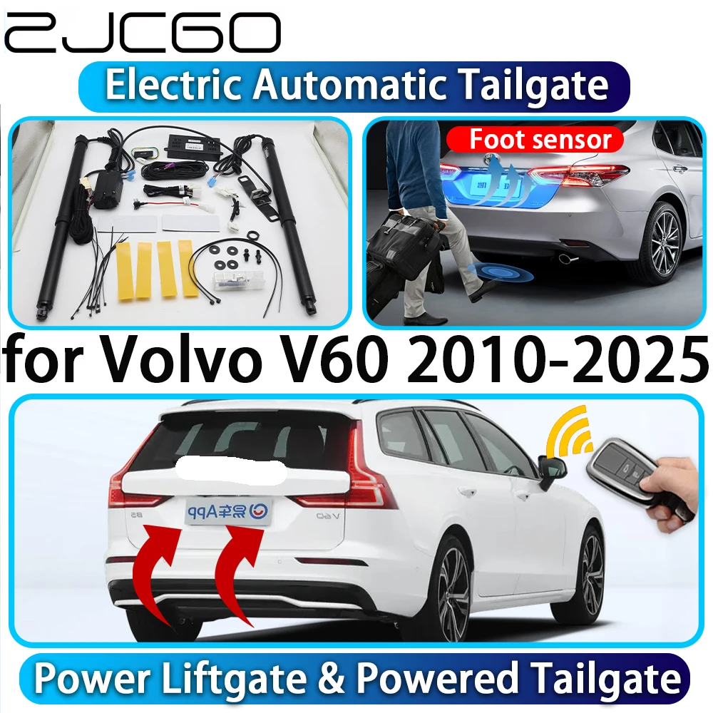 ZJCGO for Volvo V60 2010-2025 OEM Automatic Power Liftgate Powered Tailgate Intelligent System Car Trunk Lift Control Kit