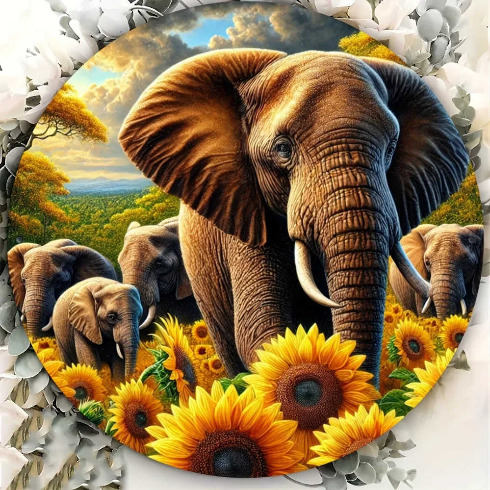 

Vibrant Sunflower Serene Landscape, Perfect for Home, Garden, Farmhouse, or Storefront Decor, Wall Decor | Naturethemed Decor