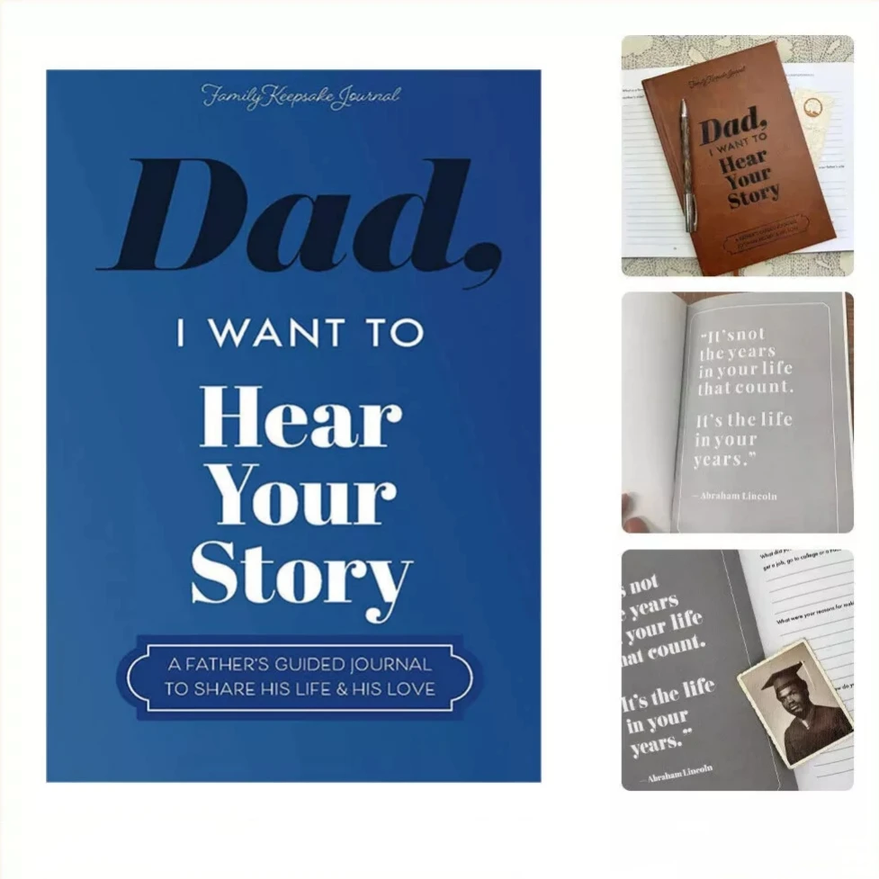 Mom, I Want To Hear Your Story Dad Mom Leather Memory Books A Father\'s Guided Journal To Share His Life Memory Books