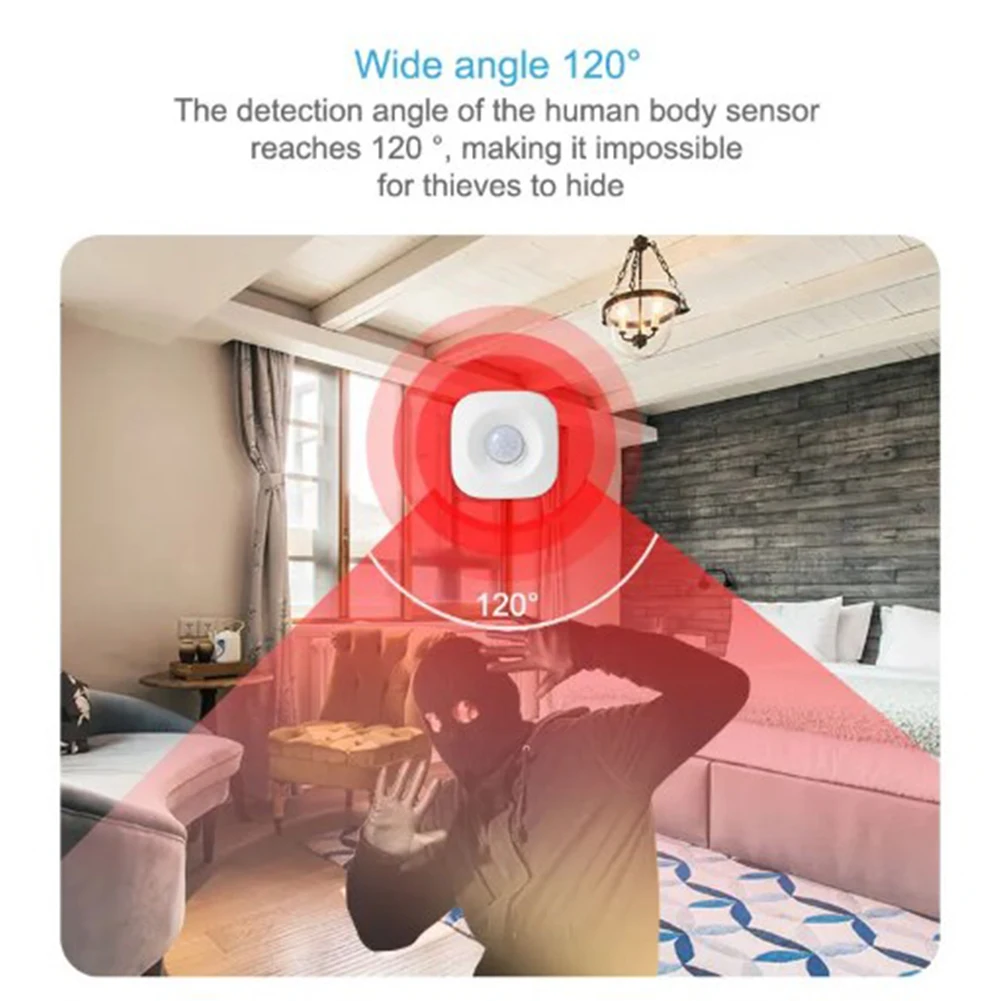 Tuya WIFI PIR Motion Sensor Detector Movement Sensor Life APP Wireless Home Automation System Via Alexa Googles Home