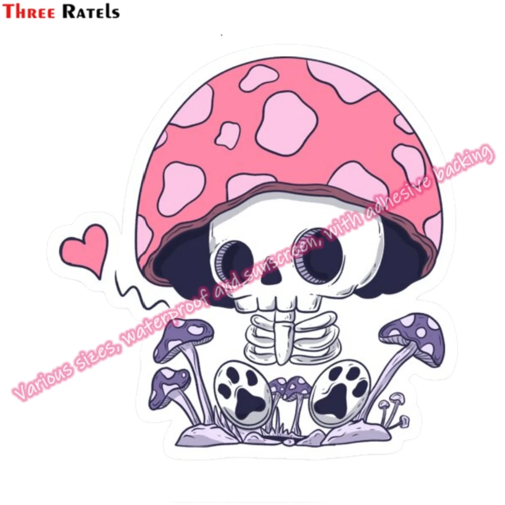 Three Ratels M485 Skull Wall Stickers House Decal Laptop Decal Wall Stickers For Home Decoration Bathroom Accessories