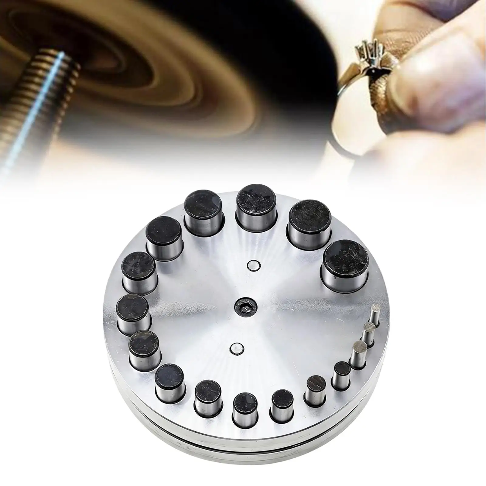 

17 Hole Disc Cutting Tool Jewelry Disc Cutting Punch, Premium, Jewelry Making Tool for Home Brass Gaskets