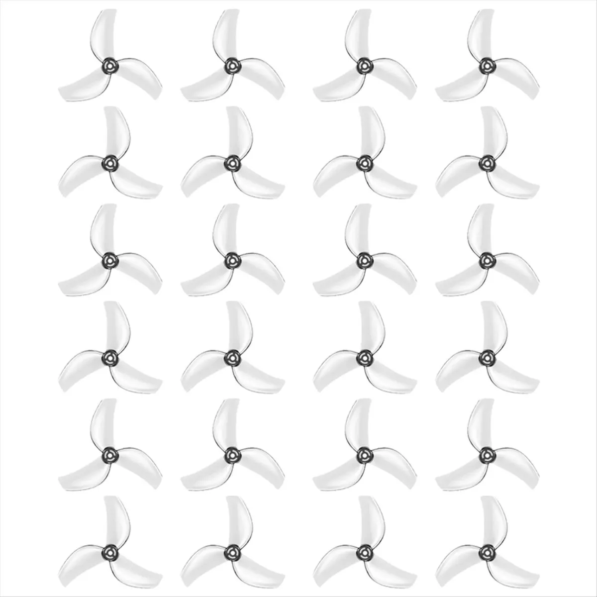 #49P Propeller,12Pairs 1611 3-Blades PC Propeller 12CW+12CCW Propeller C (Transparent&Gray)