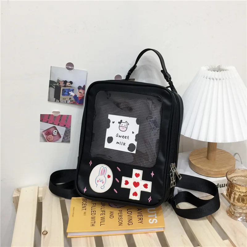 Mochila transparente de nicho Game para niñas, Bolsa Escolar japonesa, Ins, Harajuku, Mochilas de viaje para mujeres