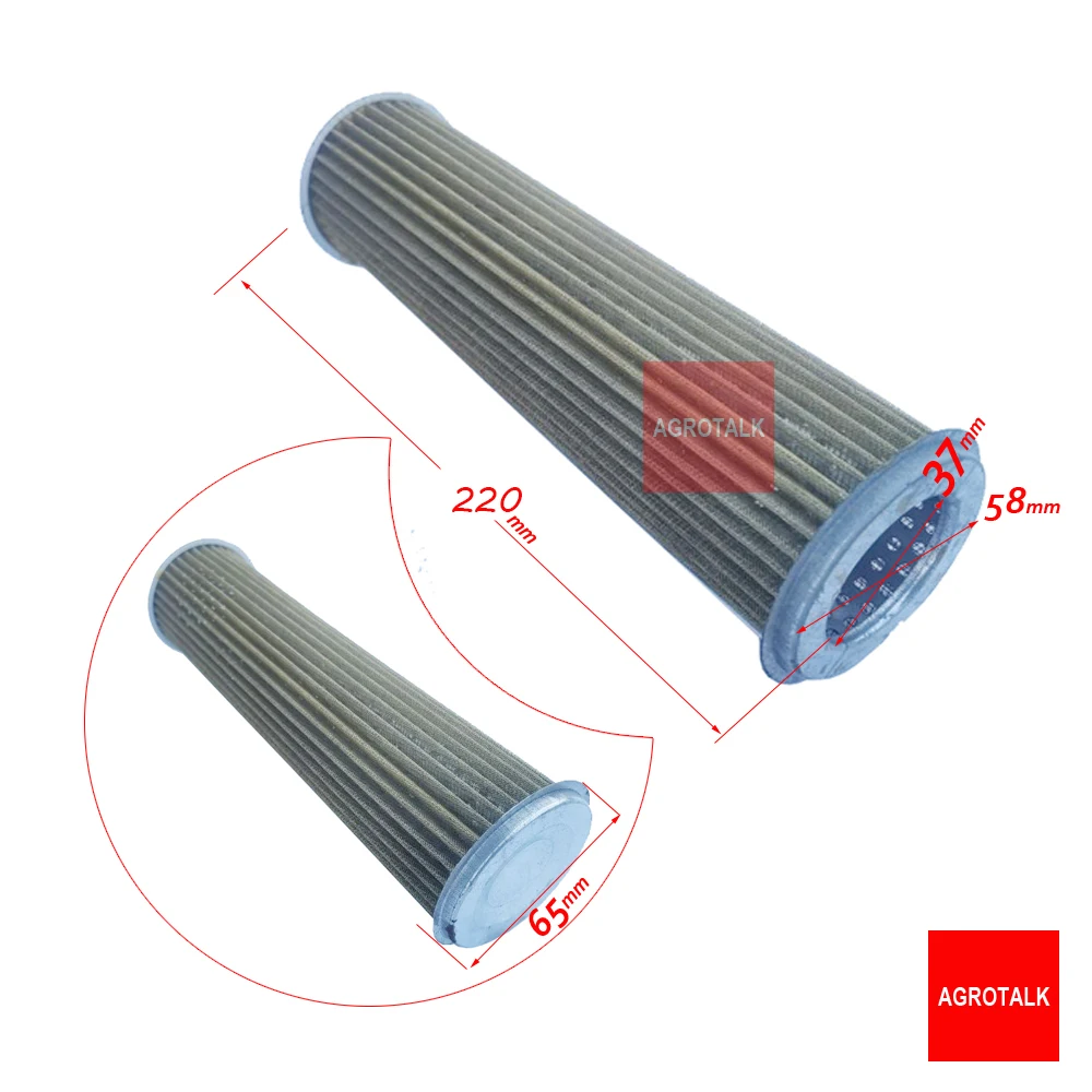 Elemento de filtro hidráulico para trator changzhou dongfeng df/ df304/dfbobina, número de peça: 254.58a. 016/304.58a. 016
