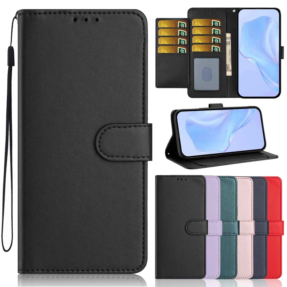 حافظة لهاتف Funda Xiaomi Redmi Note 14 13 Pro Plus Note 12 11 10 9 12S 11S 10S 8T حافظات هاتف جلدية غطاء خلفي حامل بطاقة