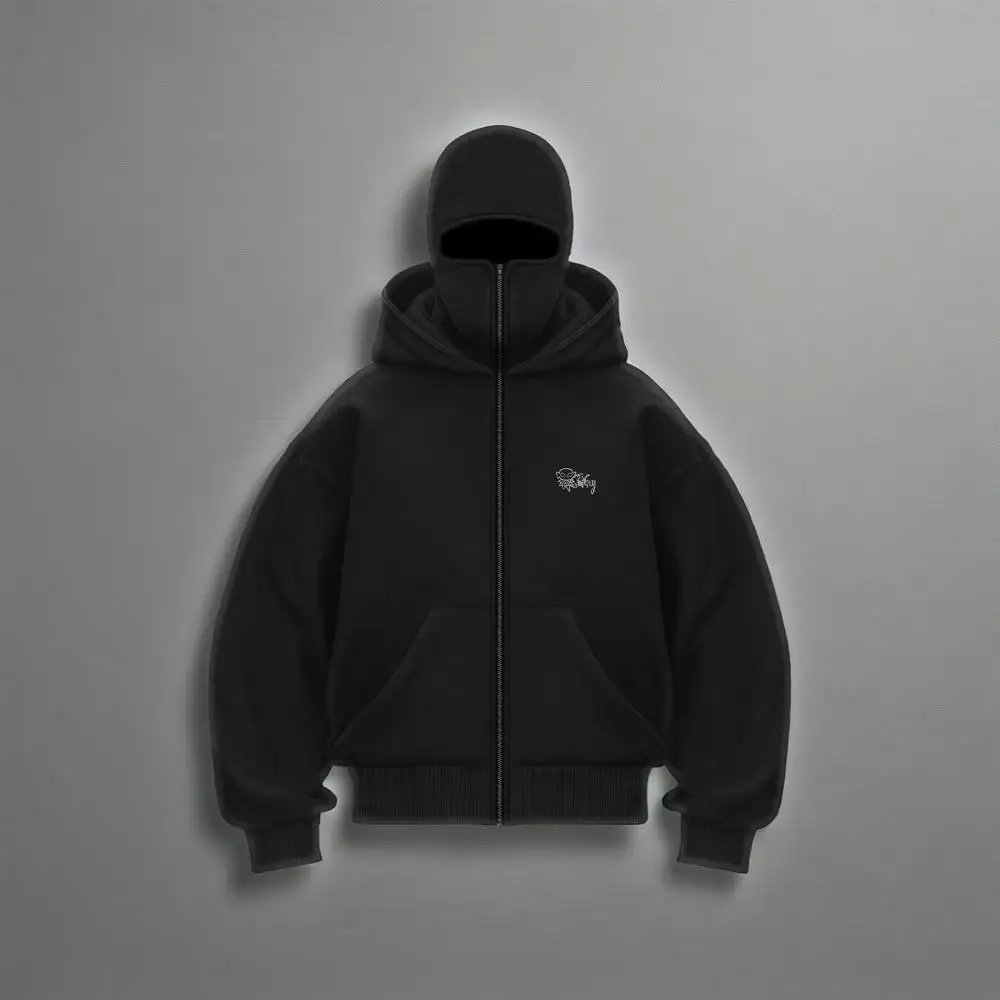 

Новая осенне-зимняя толстовка с капюшоном и двойной шляпой, свободная куртка Y2K для мужчин и женщин.