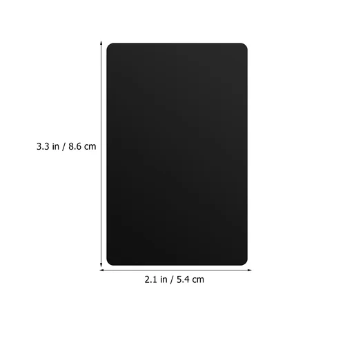 Imagen 2 del producto 50 Uds. Tarjetas de visita de Metal, tarjetas de visita en blanco con grabado, hoja grabada de aluminio, tarjetas de nombre en blanco DIY, tarjetas de Metal