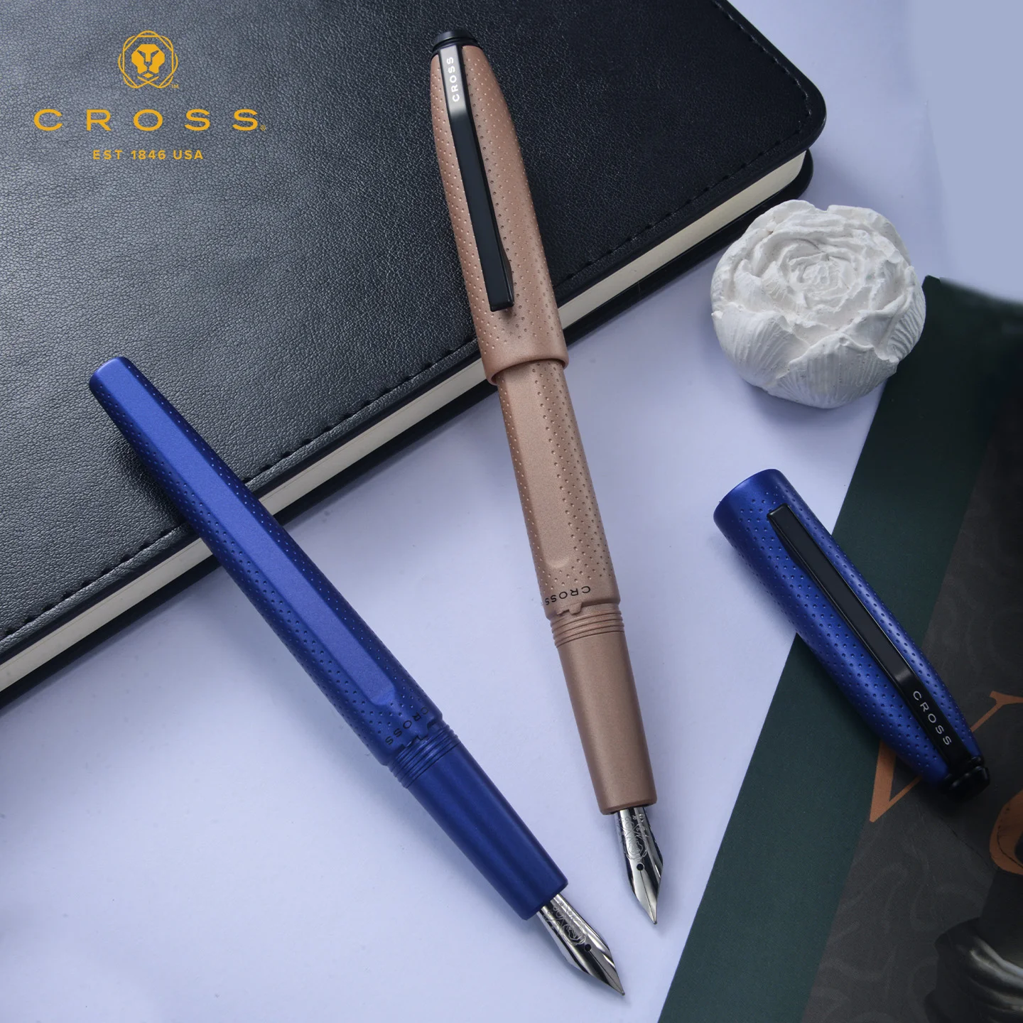 Cross PRISM Fountain Pen Luxury Gift Box, Calligraphy Pen for Students Adults, High-Grade Elegant Pen for Men Women