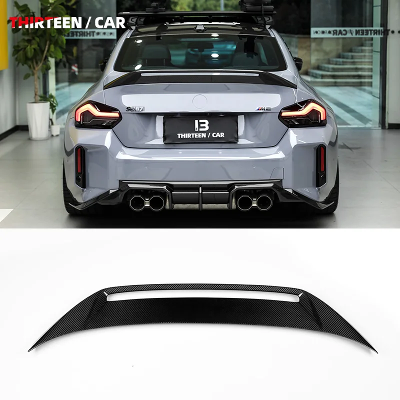 

Dry Carbon Fiber AD Style Rear Trunk Spoiler Wing for BMW M2 G87 2 Series G42 Prepreg Carbon Fiber Spoiler