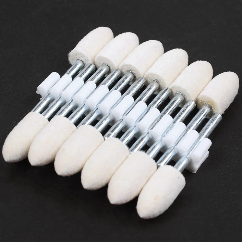 Promotion! 24 Pcs Polishing Buffing Tool 8.5Mm Conical Mounted Felt Bobs 3Mm Shank