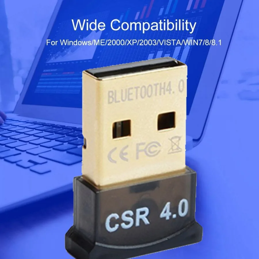 Gribeou Mini USB Bluetooth 4.0 Adapter Wiress Dongles Receiver Bluetooth Network Adapters for PC Mouse Keyboard Headset Computer