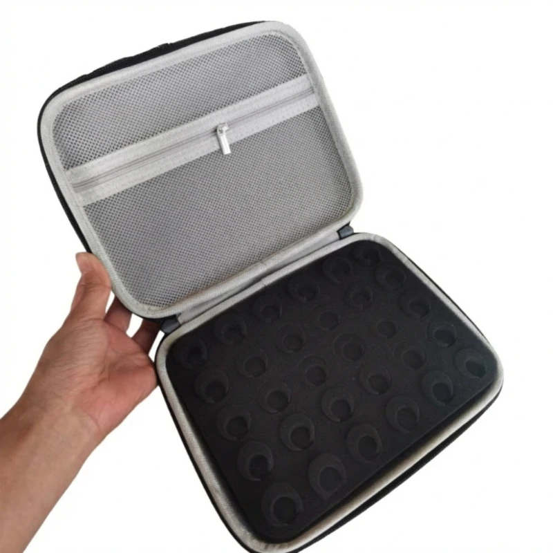 3ML/10ml Insulin-Aufbewahrungstasche mit 15/30 Fächern, Harte EVA-Diabetiker-Schutztasche, Stoßfeste Tragbare Reisetasche mit Netztasche – Detail 8