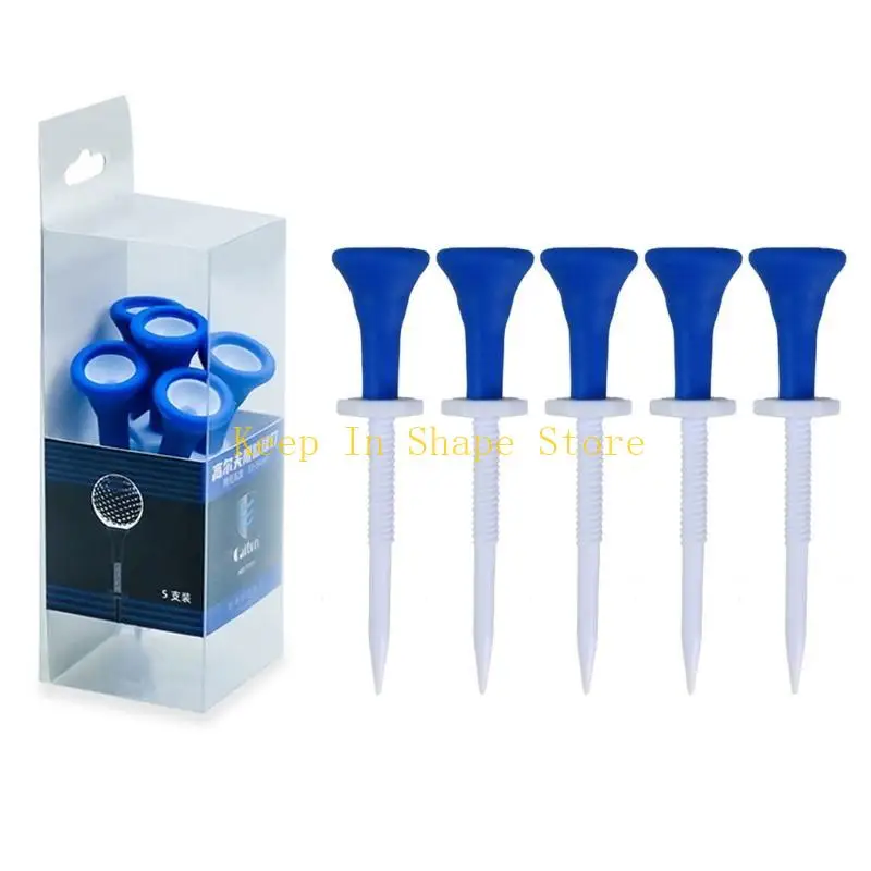 U1JC 5 PCs ارتفاع قابلة للضبط لعبة Golf Ball حامل كرة تدريبات مستقرة STAND GOLF BALL في الهواء الطلق ملحقات رياضية للجولف في