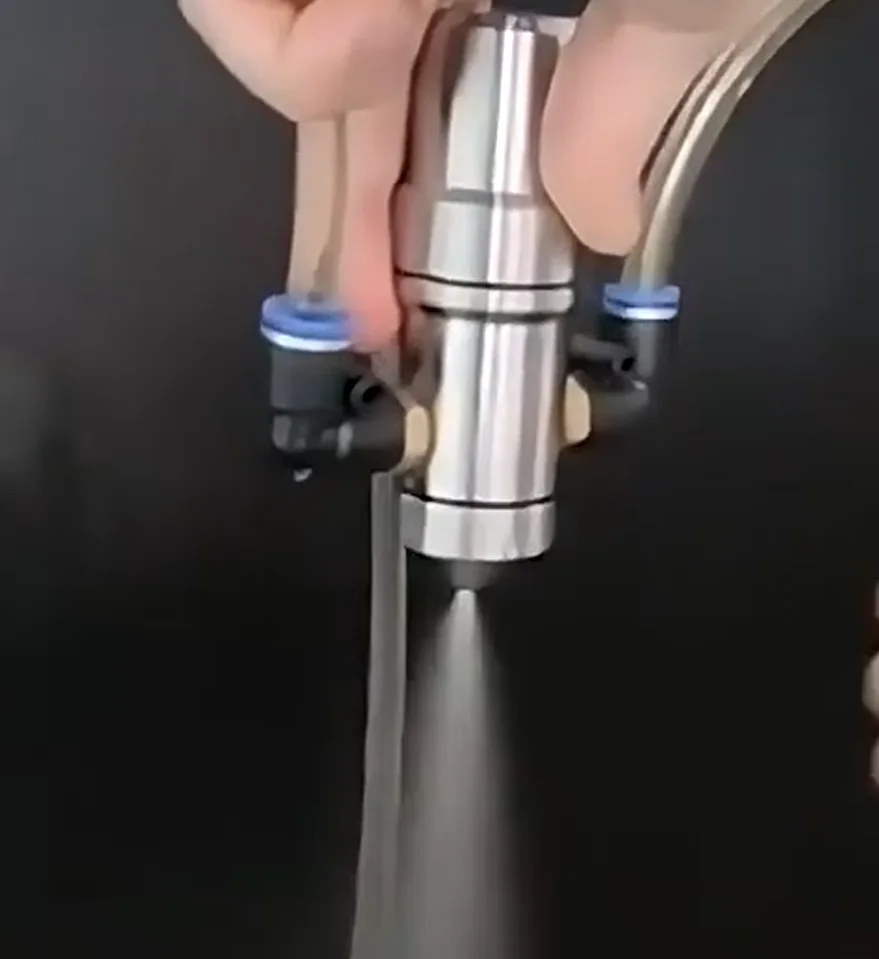 Boquilla Atomizadora de Aire y Agua Accionada por Aire JAU de 1/4'' Ajustable, Boquilla Atomizadora de Aire con Forma de Abanico, Producto Superior