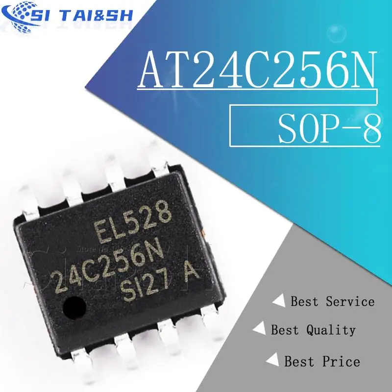 10PCS AT24C256N-SU27 SOP8 AT24C256 SOP AT24C256N-10SU-2.7 AT24C256N SMD 24C256 AT24C256C SOP-8