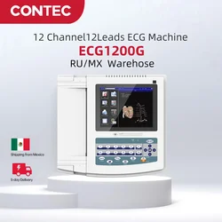 CONTEC Touch Screen Digital 12 Channel 12 Leads ECG EKG Electrocardiograph PC Software ECG1200G