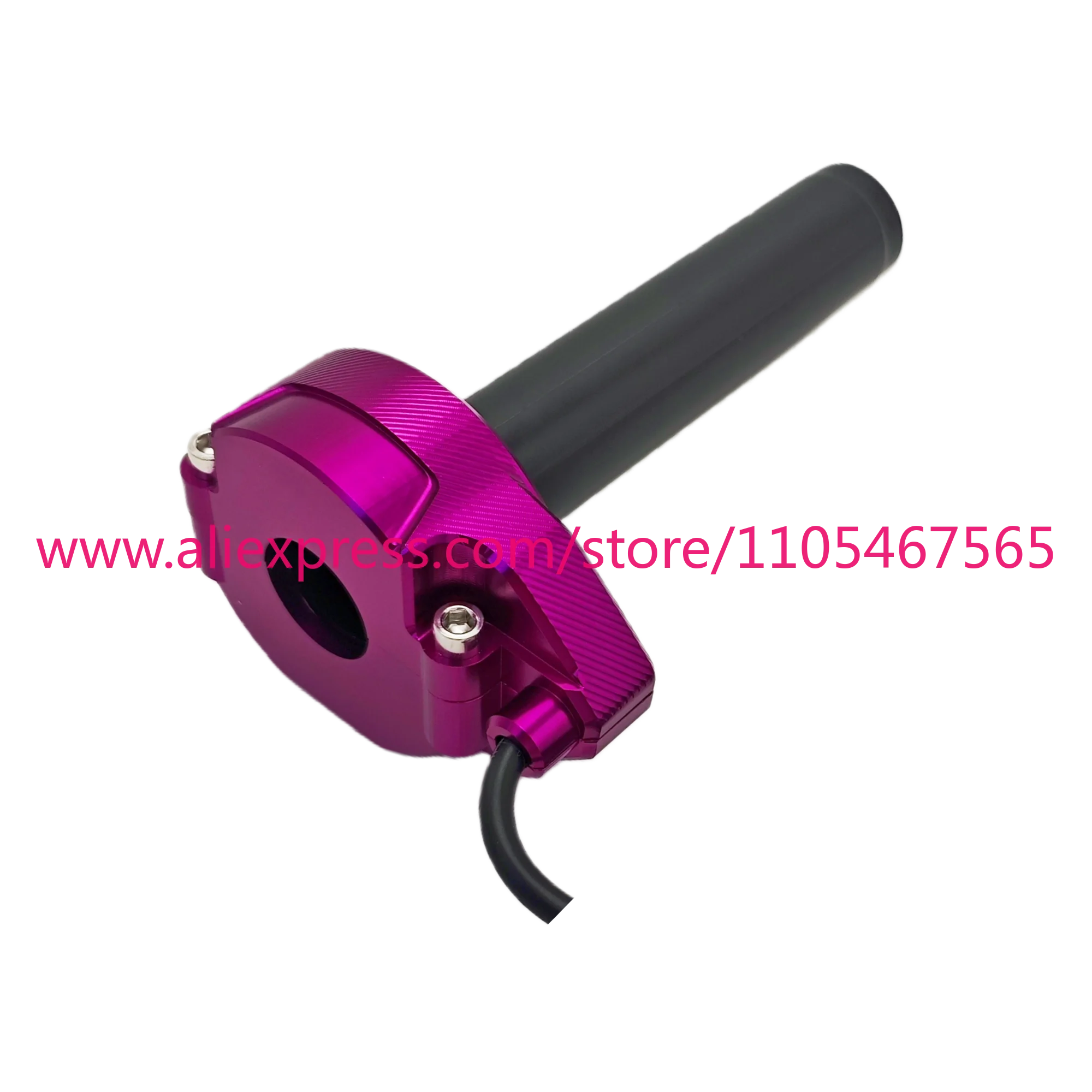 

CNC LightBee Style Full Twist Throttle with Handle 3 Pin Male Plug, Silver, Gold, Red, Blue, Purple