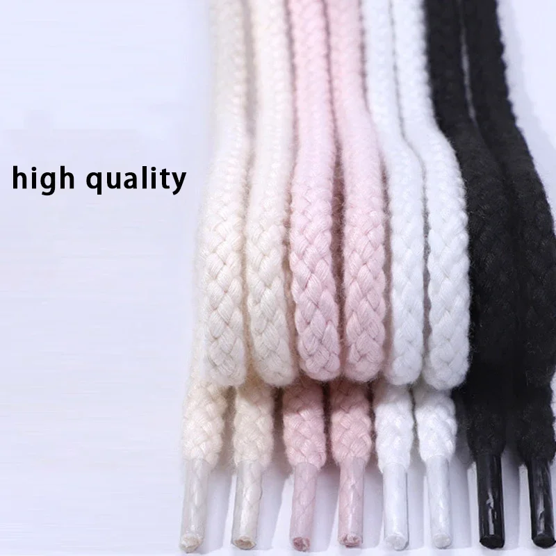 New Round Braided Thick Shoe Laces Durable Replacement Shoelaces with Plastic Tips for Sneakers Casual Board Shoes Shoe Strings