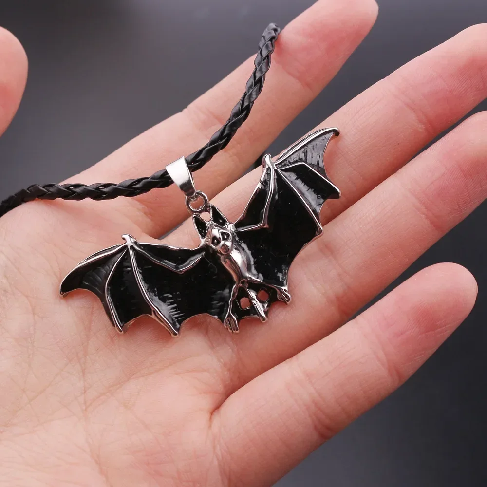 Fashion Gothic Vampire Bat Necklace Collar Animals Punk Hip Hop Rock Vintage Pendant For Women Men Party Jewelry Gift