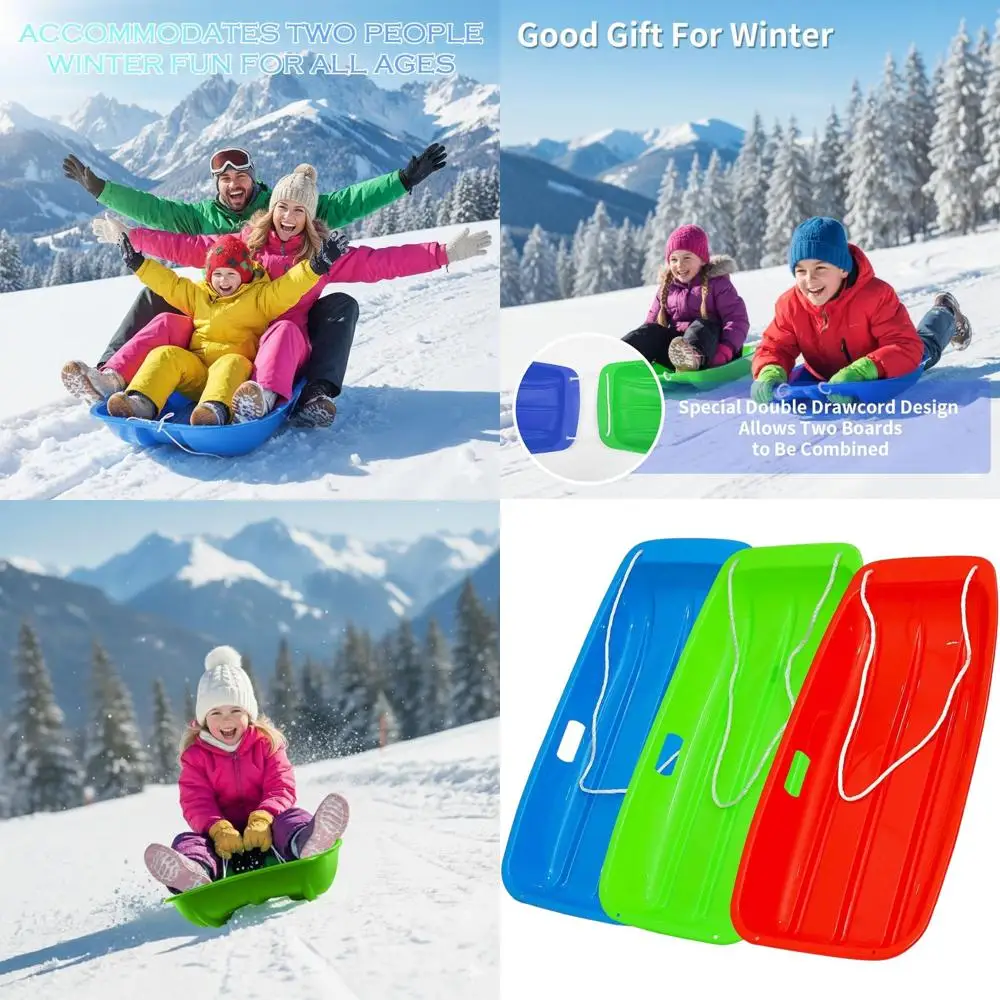 

Double Rider 35 All-Season Sled with Reinforced Frame for Snow, Beach, and Park Adventures