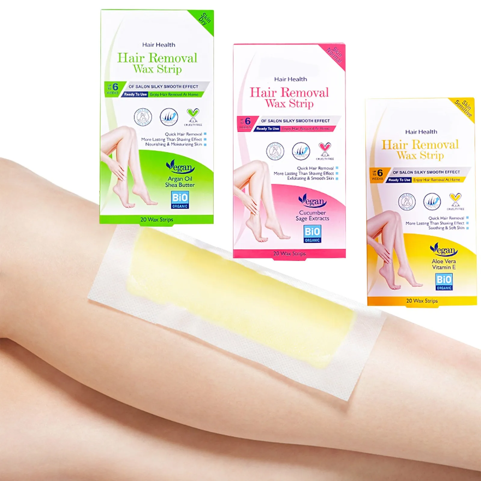 20 Teile/satz Haar Entfernung Wachs Papier Professionelle Nicht-permanente Enthaarung Körper Gesichts Effektive Wachsen Kalt Wachs Streifen Papier Frauen