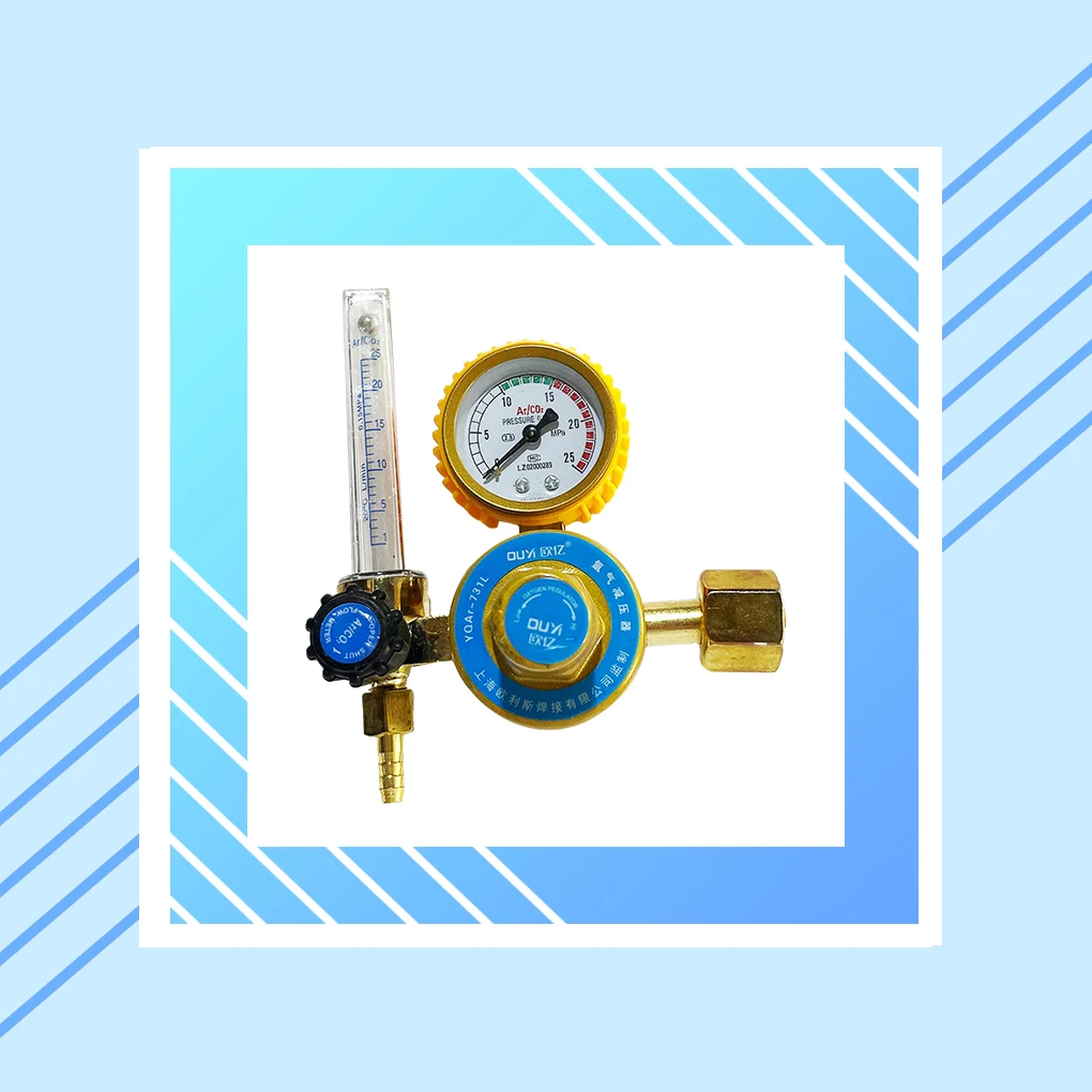 Compact Argon Gas Flowmeter Regulator For Easy And Accurate Gas Control Shock-Proof Pressure Reducer single