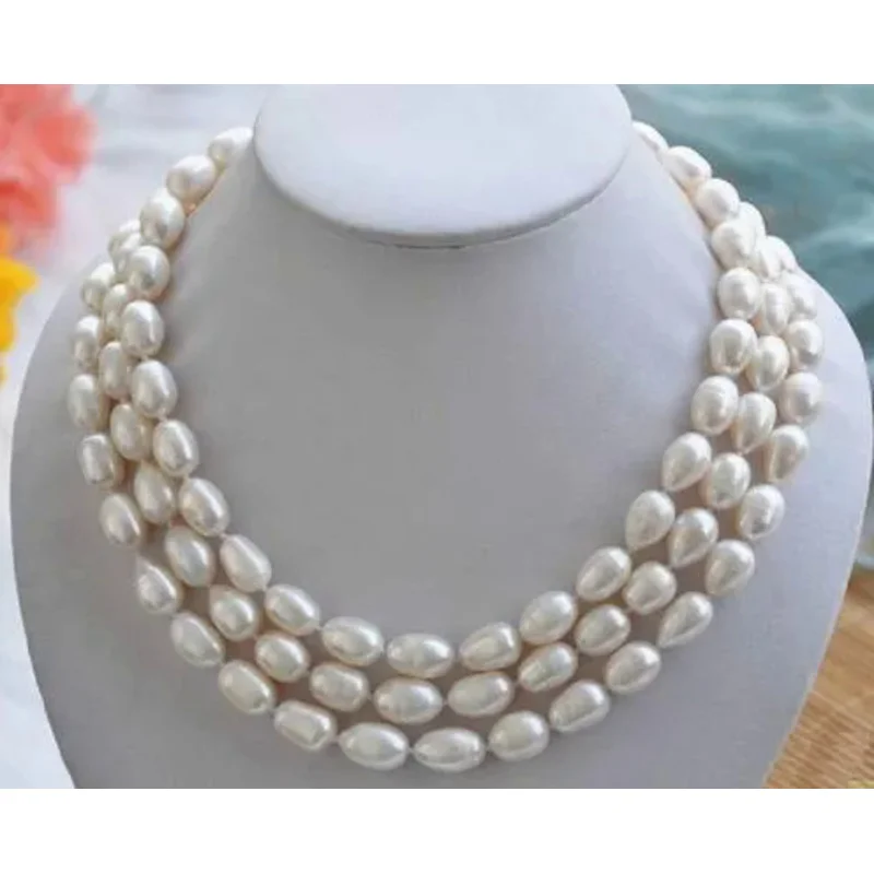 Classic 8-9mm South Sea Baroque white 48-inch pearl nelace