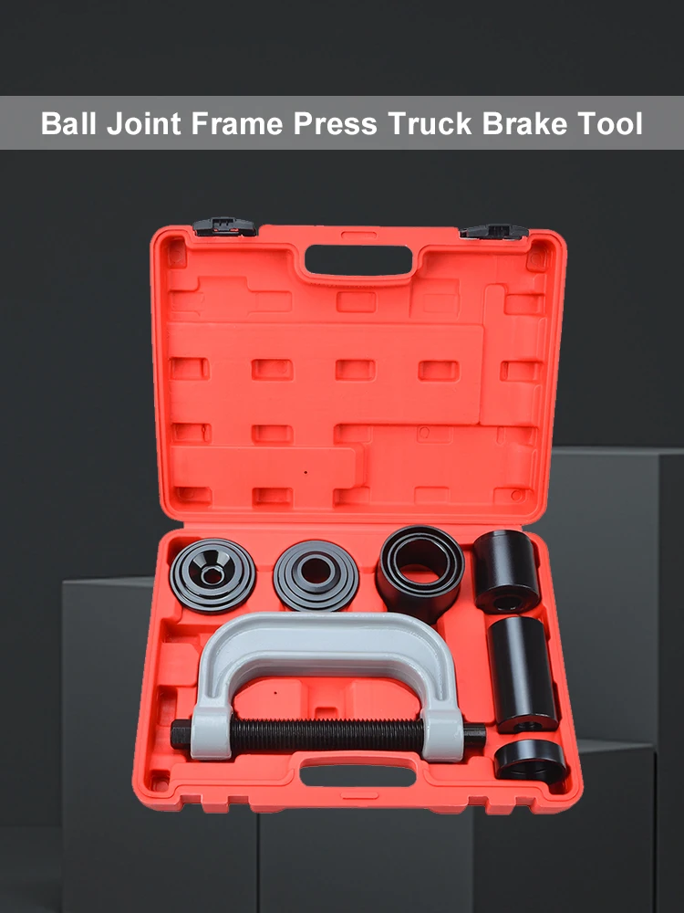 4 IN 1 Ball Joint Service Kit 10pcs Car Ball Joint Remover C Frame Press 2WD & 4WD  Remover Universal Cross Shaft Tool Kit