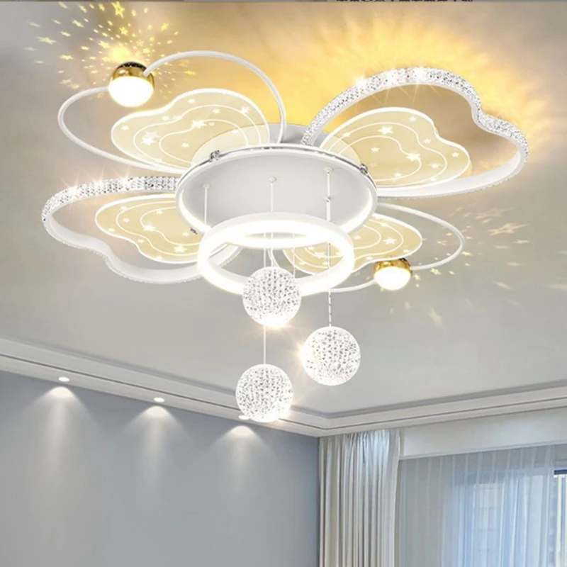 New Living Room Ceiling Lamp Modern Intelligent LED Bedroom Indoor Decorate Luminaires Originality Restaurant Chandelier