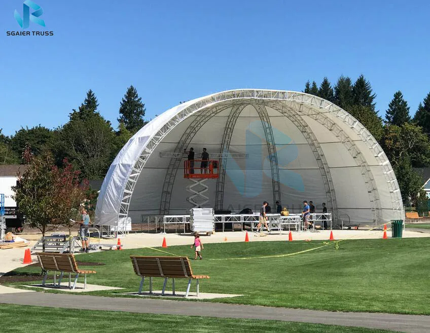 Big Arch Roof Truss Aluminum Square Aluminum Full Arch Truss Space Equipment
