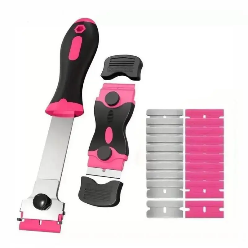 1 Set Glue Removal Cleaning Tool Set With Anti Slip Handles Replaceable Blades