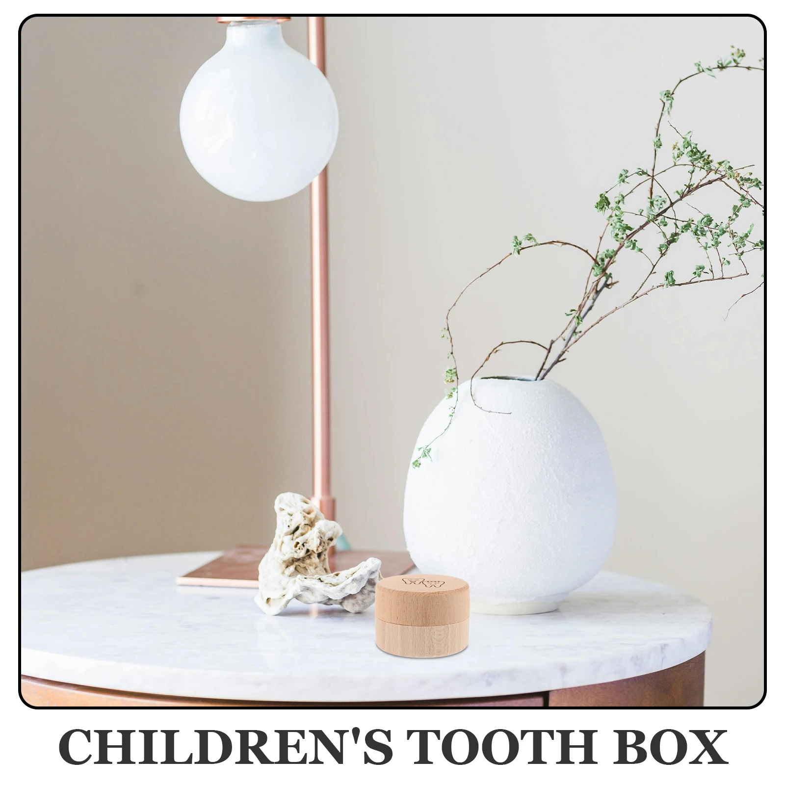 

Wooden Baby Tooth Box Kids First Teeth Keepsake ganizer Collection Holder Fetal Hair Storage Case Small Trinket Container Memory