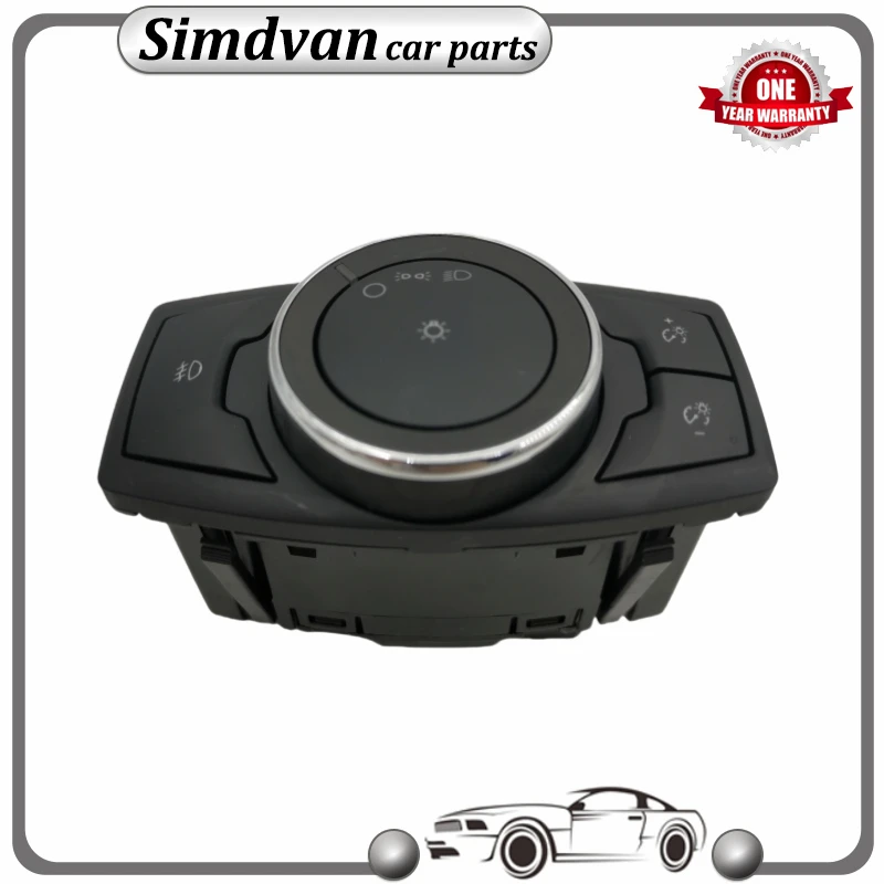 New DG9T-13D061-BEW DG9T13D061BEW Headlight Fog Light Lamp Control Switch Module Button For Ford Mustang 2015-2018