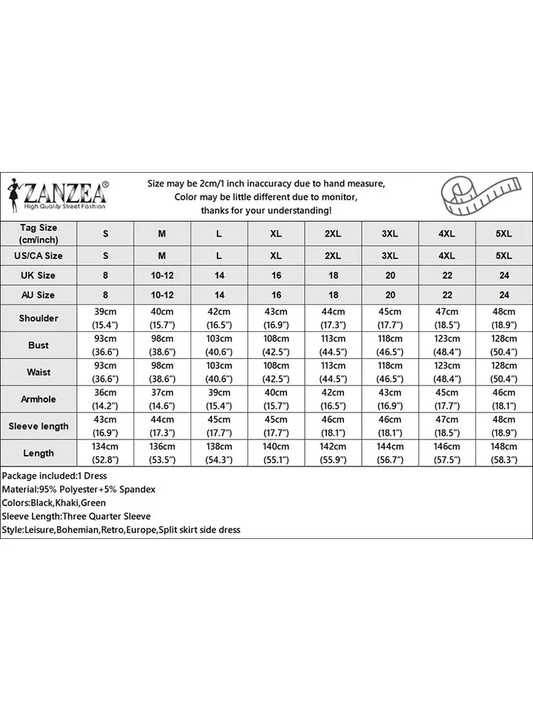 ZANZEA Fashion 2025 Autumn Women Lapel Neck Long Sleeve Dress Printed Dresses Robe Femme Maxi Long Dress Casual Kaftan Oversize