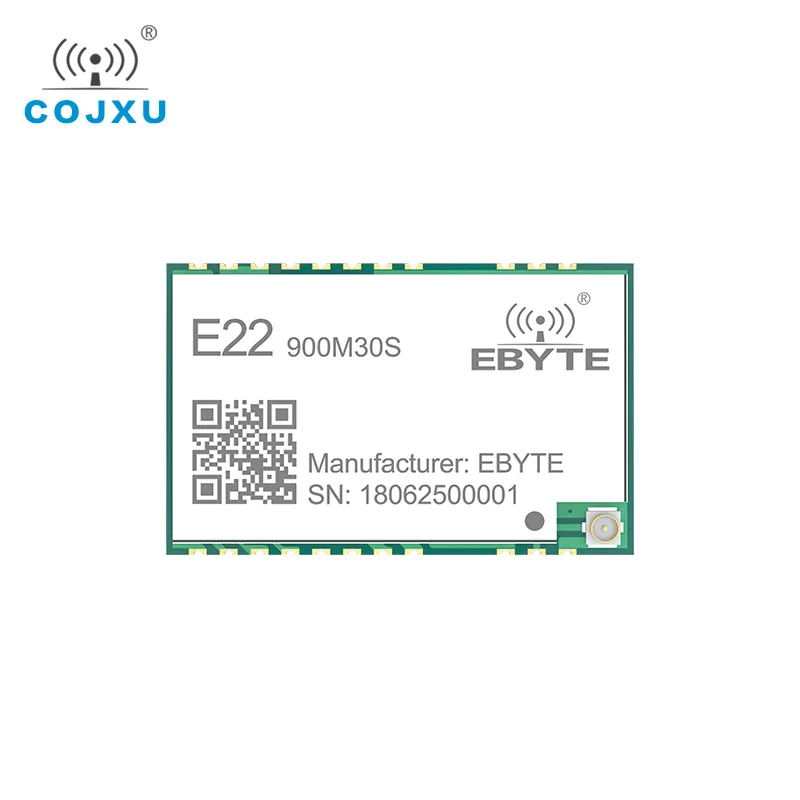 SX1262 LORAWAN LoRa Wireless Module 32M High-Precision TCXO  915MHz E22-900M30S Stamp Hole IPEX Antenna rf LoRa Module