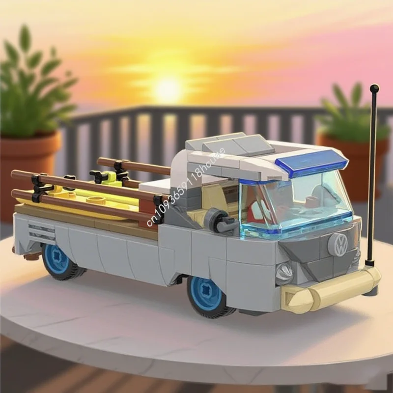 

262 шт. MOC VW Surf Mobile City Champions Модель Строительные блоки Игрушки Рождественский подарок Конструкция DIY Образование Творческая идея