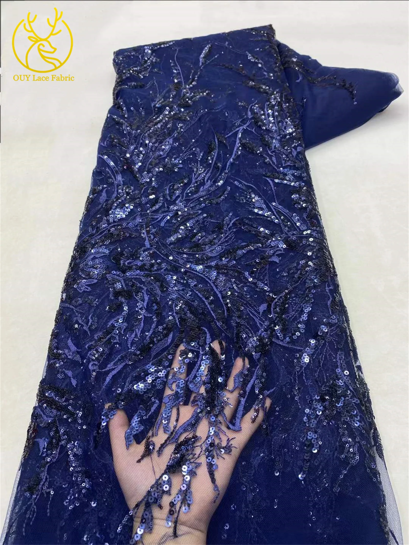 رائجة البيع النيجيري الفرنسي الدانتيل الترتر شبكة نسيج الدانتيل 2025 الأفريقي تول قماش دانتيل مطرز للنساء فستان الزفاف الخياطة