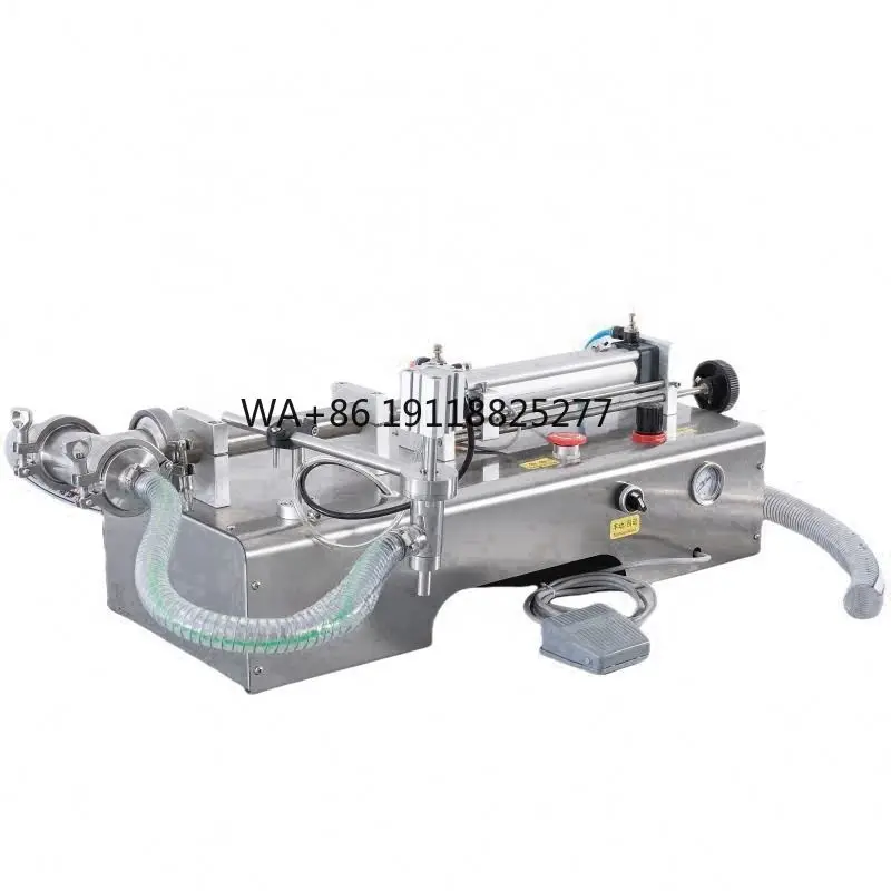 

10Ml 30Ml 50Ml 100Ml 5000Ml Semi Automatic Pneumatic Piston Bottling Machine for Viscous Liquids Such As Honey Perfume Hand Wash