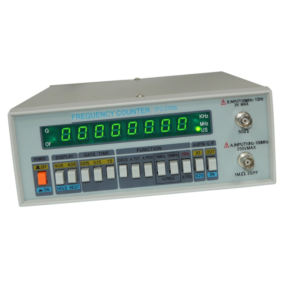 TFC-2700L Multi-Functional Frequency Meter 8 LED Display Instrument 10HZ-2.7GHZ High Resolution Frequency Counter