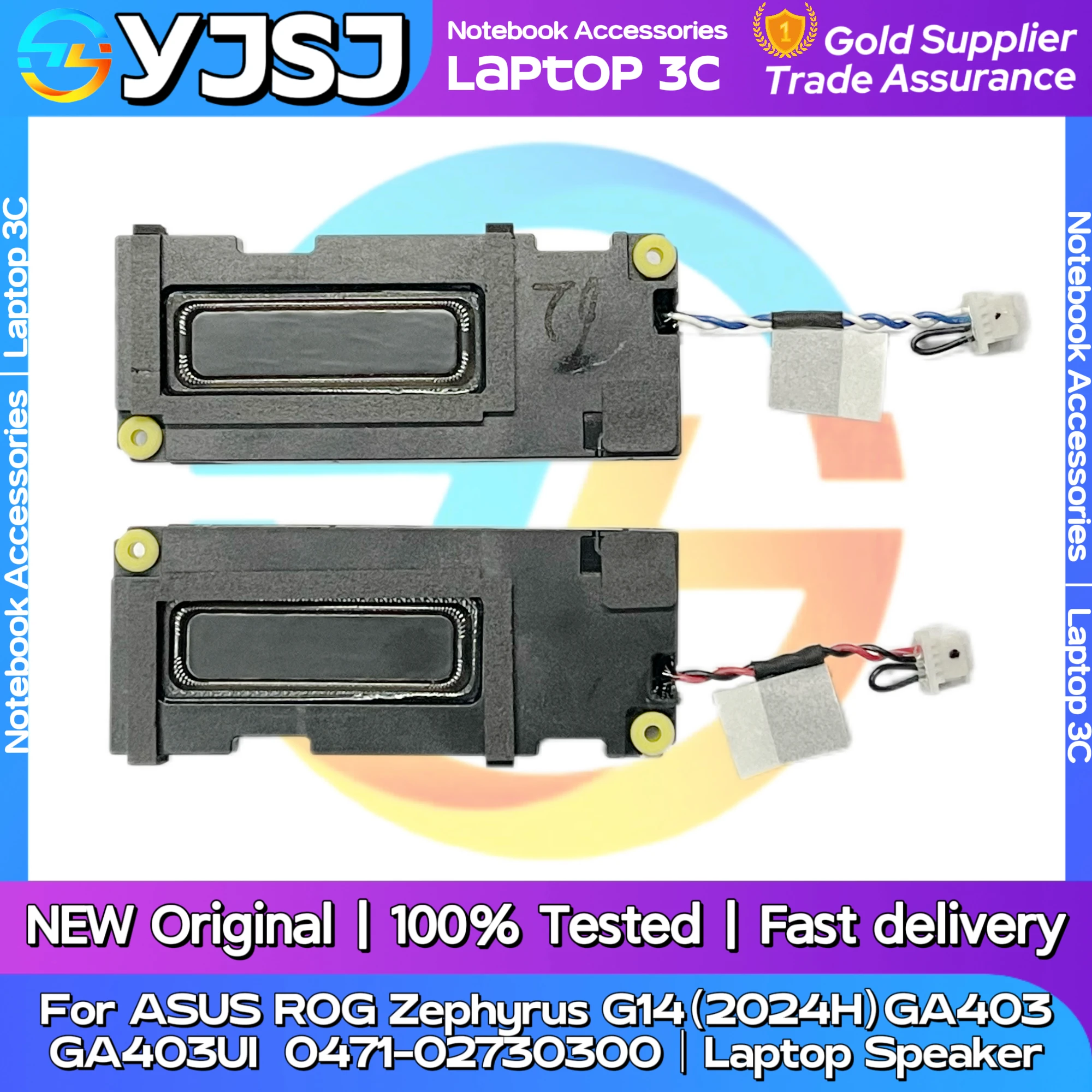 New Original Laptop Notebook Audio Speaker For ASUS NM-GA403 GA403 built-in left and right speaker 0471-02730300