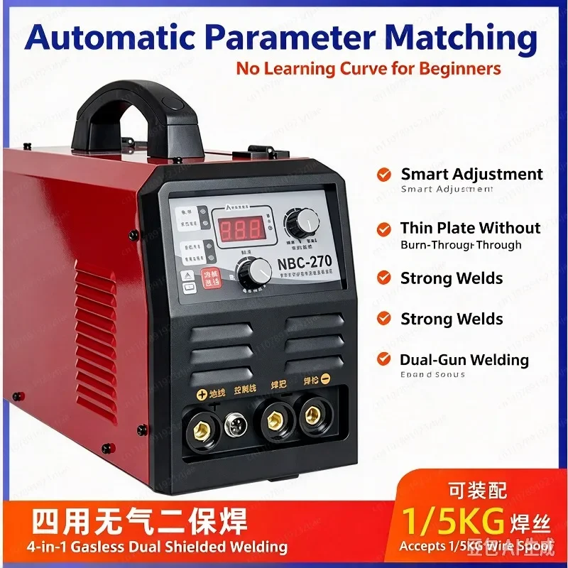270 Pulse AC/DC Inverter Welder, Aluminum & Stainless Steel TIG Welding Machine with HF Start
