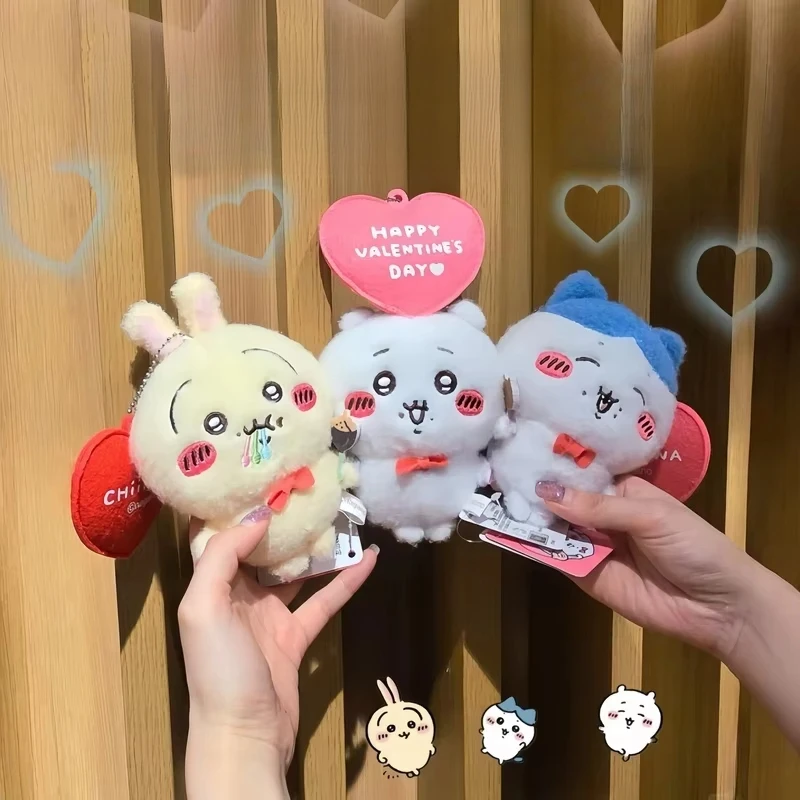 New Chiikawa Valentine's Day Limited Keychain Blind Box Chiikawa Hachiware Usagi Kawaii Anime Figure Bag Charm Pendant Cute Gift
