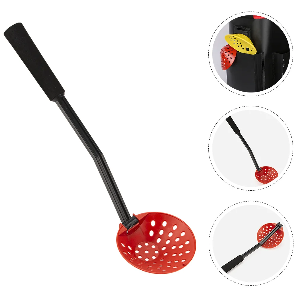 

1pc Foldable Ice Scoop 20 Inch Long Handle With Drain Holes Reusable Ice Skimmer Outdoor Winter Fishing Tool Plastic Fishing