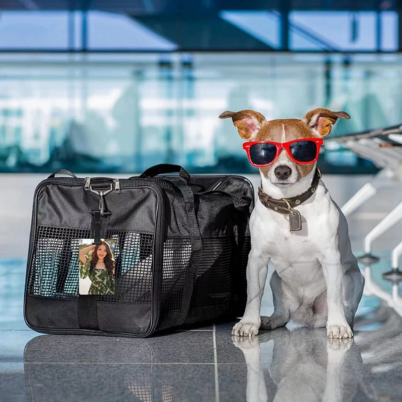 30PCS Blank Luggage Tags With Strap Double Sided MDF Suitcase Label Tag With Slots