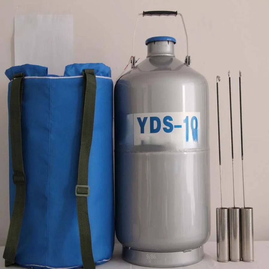 10L YDS-10 liquid nitrogen cans for Liquid Nitrogen Storage Tank Nitrogen Container Cryogenic Tank Dewar with Strap